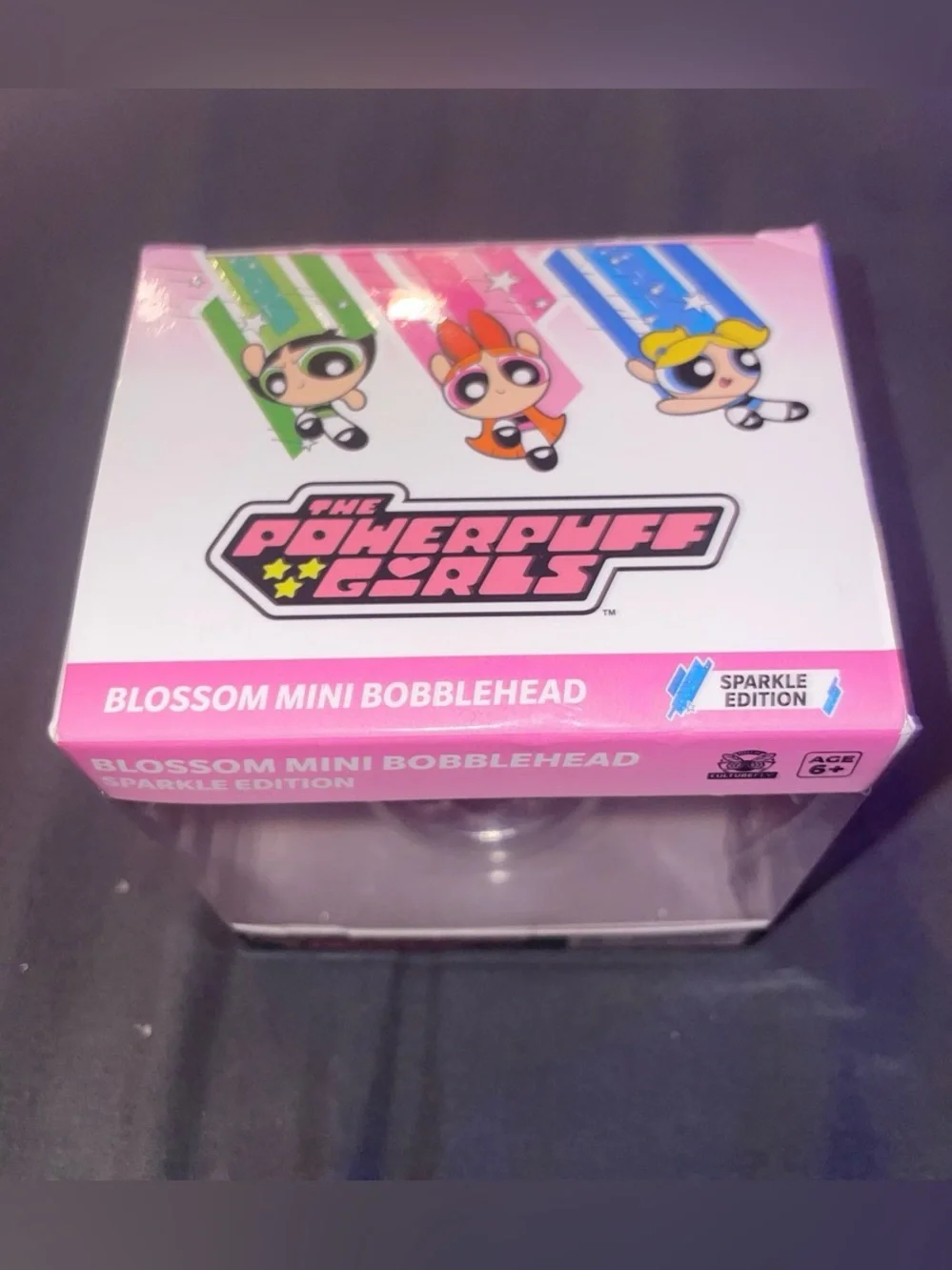 Cartoon Network Powerpuff Girls Blossom Sparkle Mini Bobblehead - Pink
